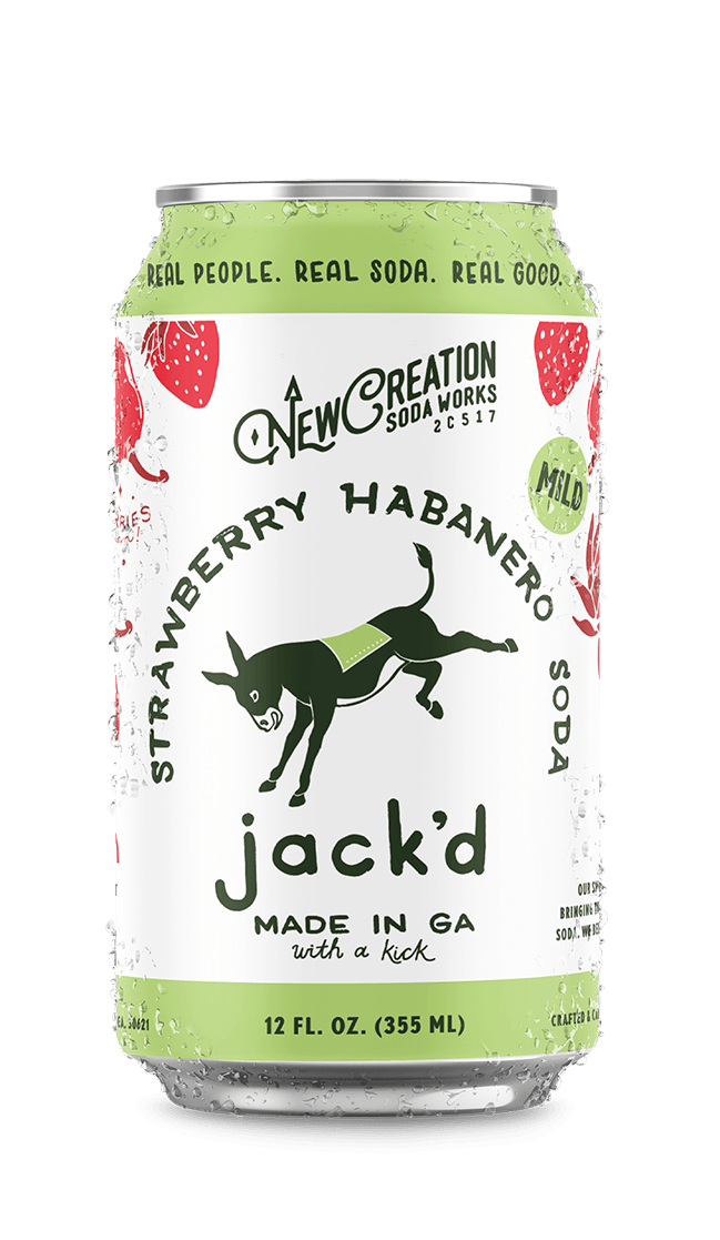 Jack'd Strawberry Habanero Soda - New Creation Soda Works