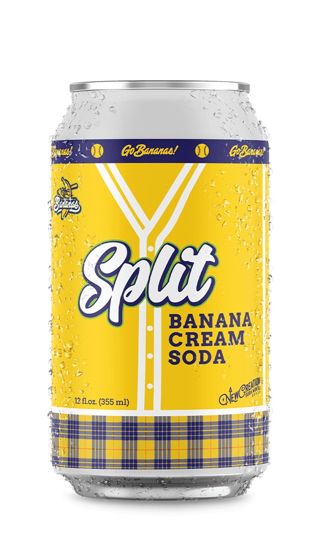 Split: Banana Cream Soda - New Creation Soda Works