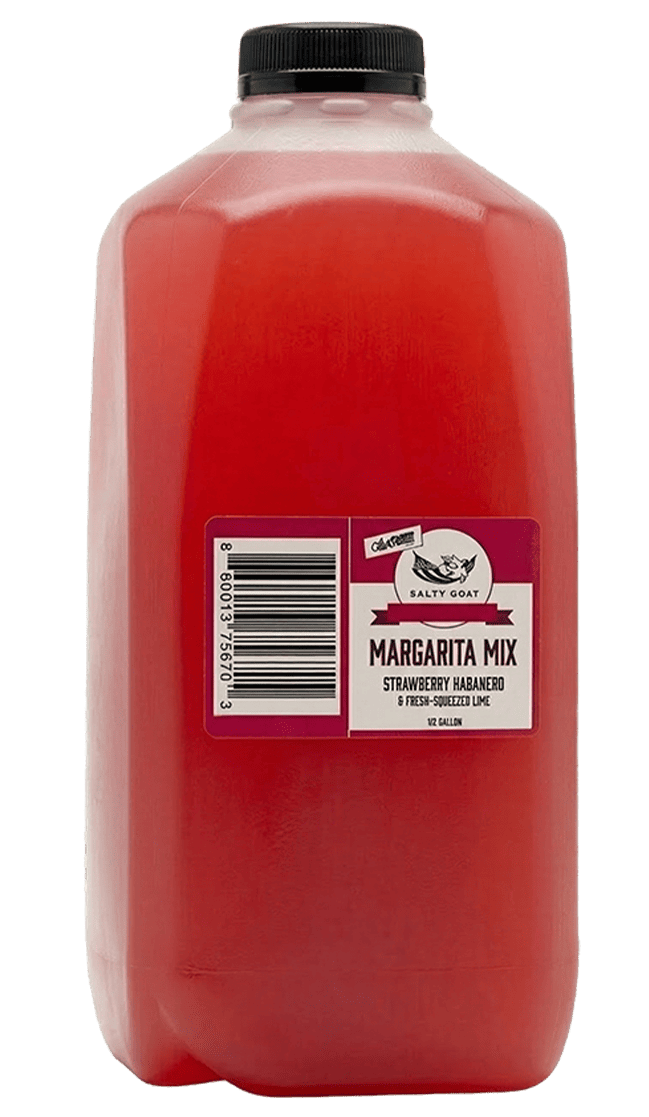 Salty Goat Strawberry Habanero and Fresh Squeezed Lime Margarita