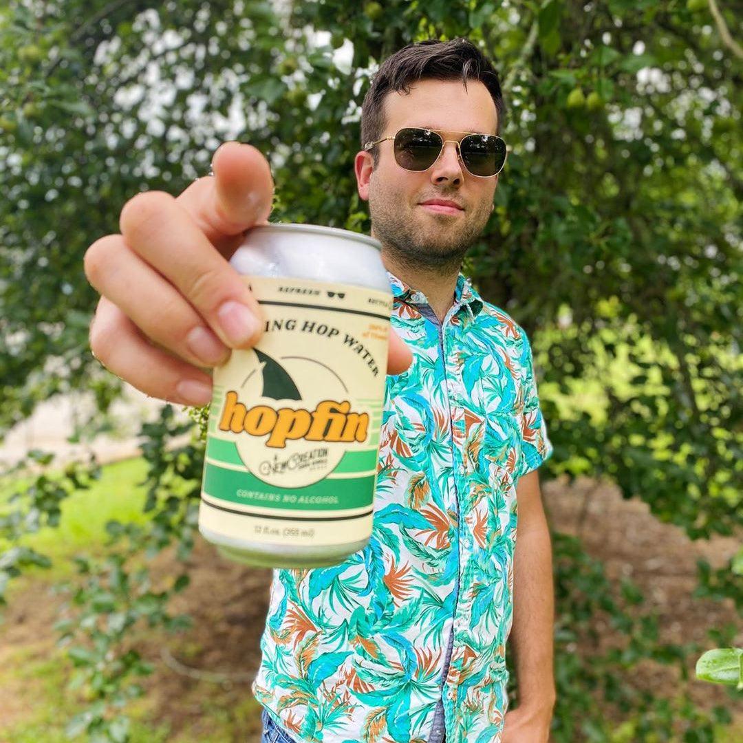 Hopfin Sparkling Hopwater (Sabro Hops) - New Creation Soda Works