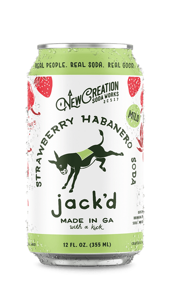 Jack'd Strawberry Habanero Soda – New Creation Soda Works