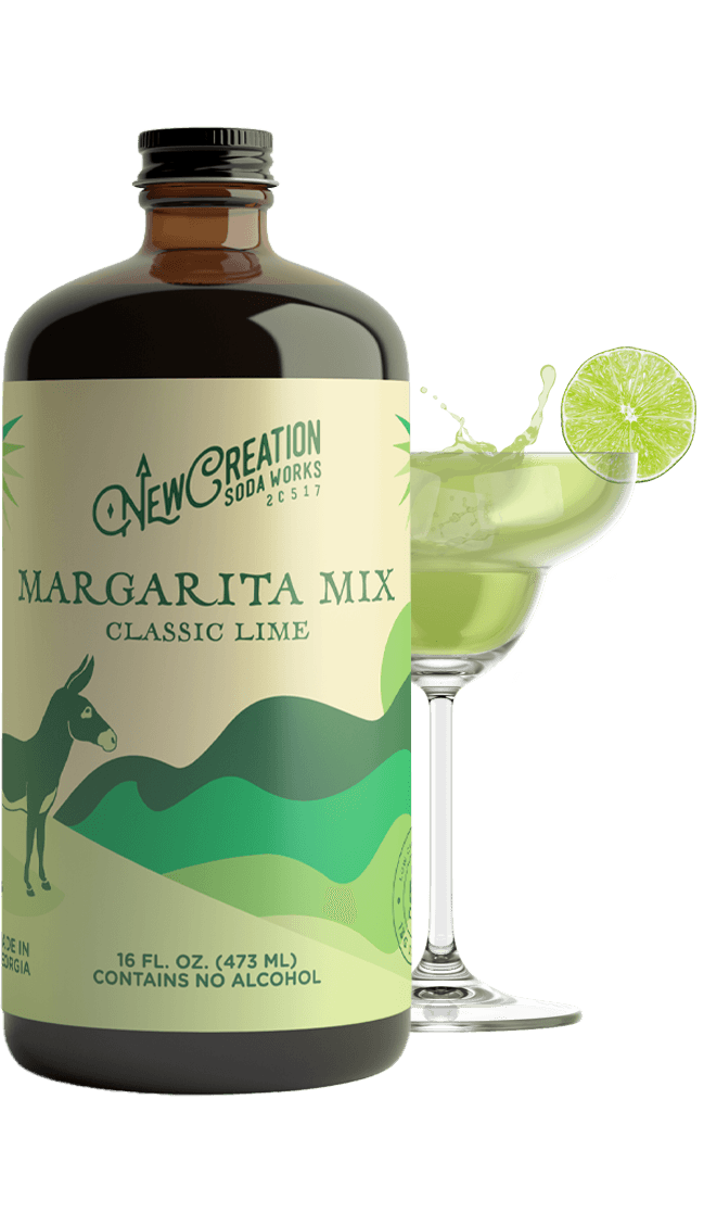 Classic Lime Margarita Mix 16oz - New Creation Soda Works