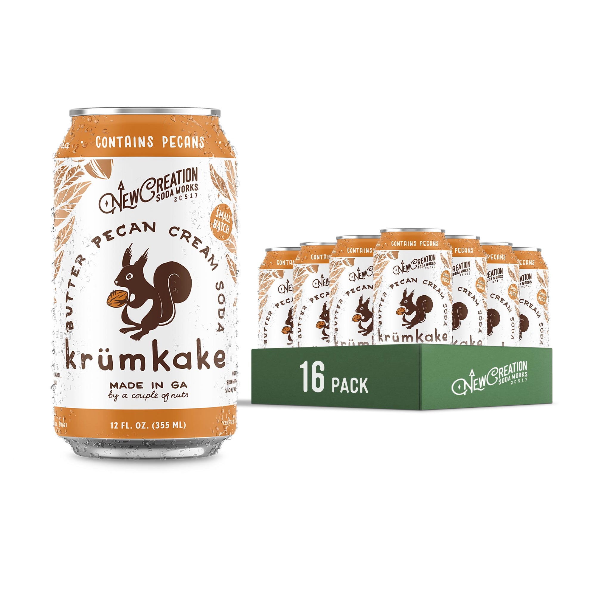 Wholesale Krümkake Butter Pecan Cream Soda (16 Pack)