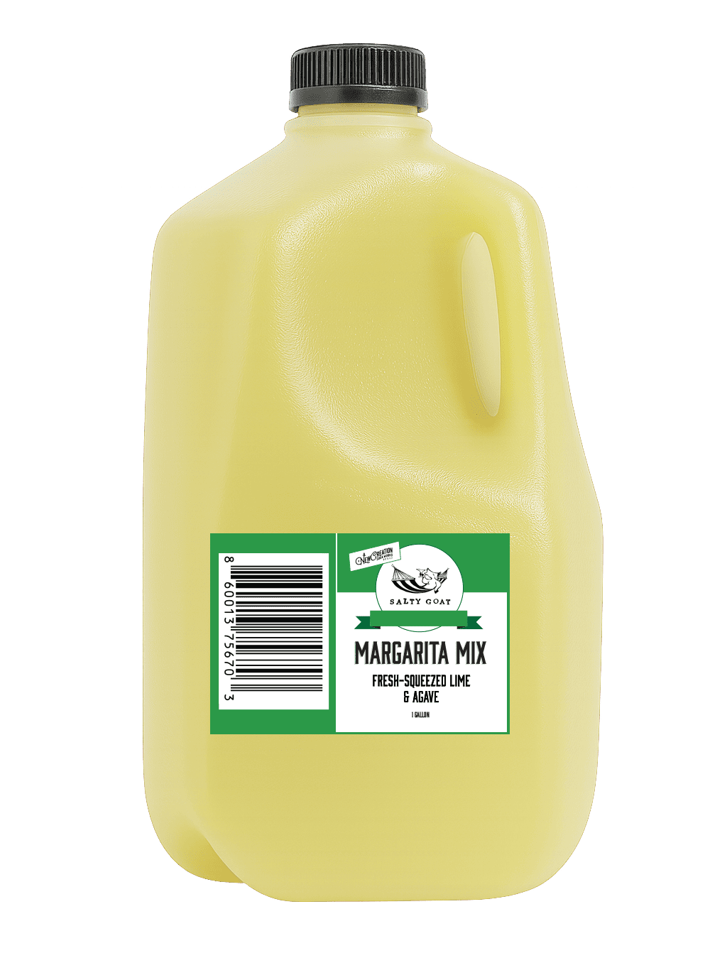 Salty Goat Party Jug - Fresh Squeezed Lime and Agave Margarita Mix - 1 Gallon