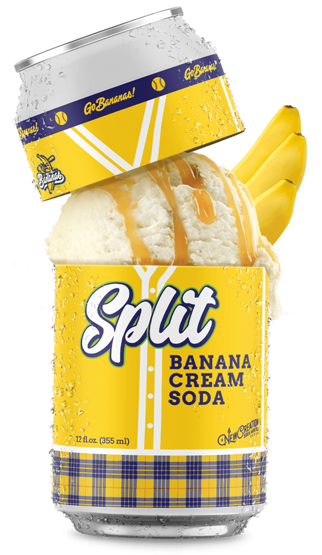 Split: Banana Cream Soda - New Creation Soda Works